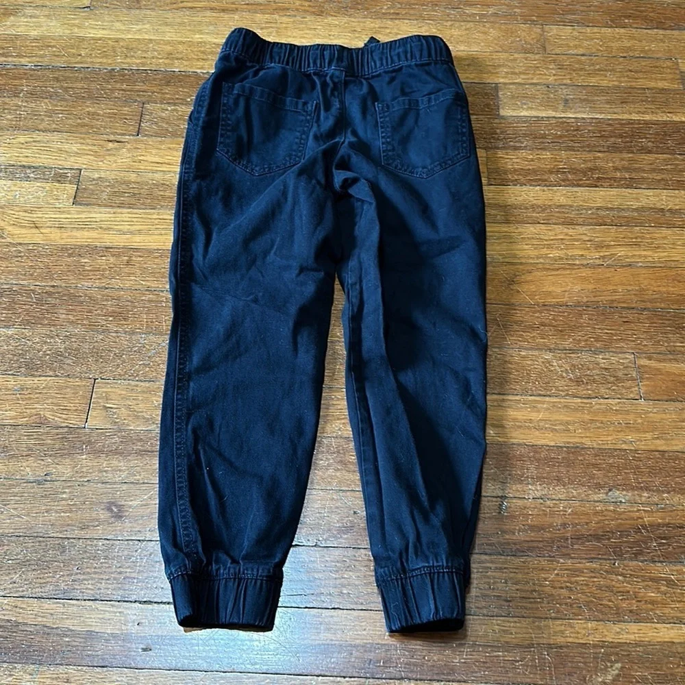 Arizona Boys Black Cotton Pull On Joggers, Sz 6/7
